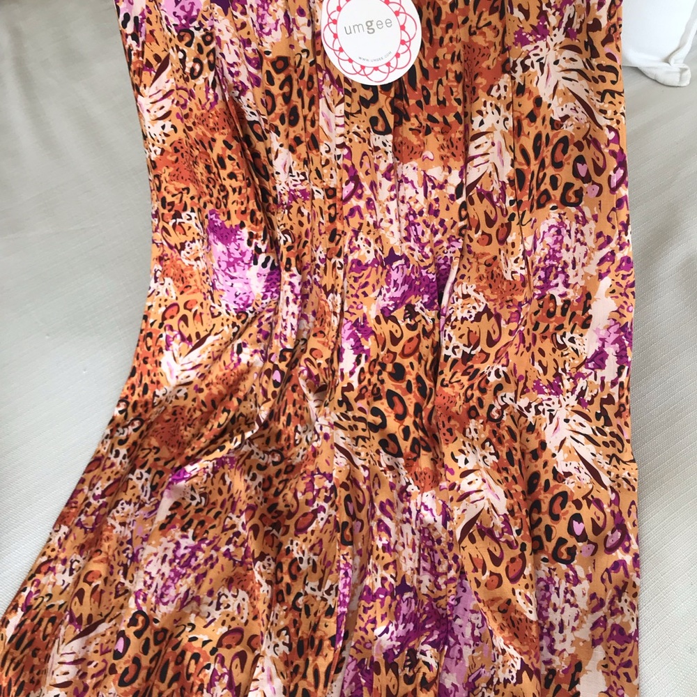 Umgee Cheetah Print Boho Wide Leg Palazzo Pants, NWT - Picture 15 of 16